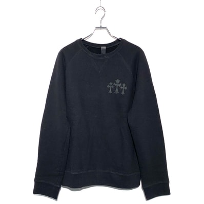 Chrome Hearts Back CH Logo Cemetery Cross Sweatshirt "Black"