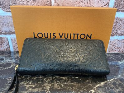 Louis Vuitton Monogram Empreinte Clemence Wallet "Noir"