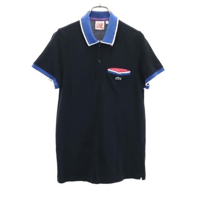 LACOSTE L!VE ラコステライブ 半袖 ポロシャツ 3 黒