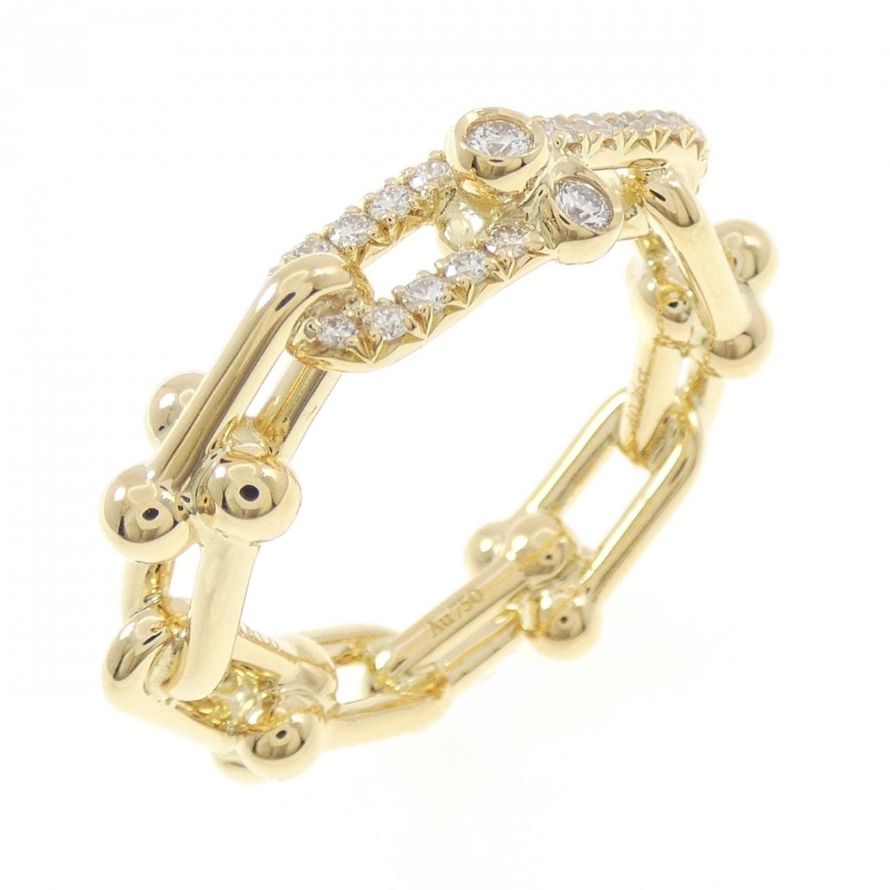 ティファニー ハードウェア スモール リンク リング 0.26CT