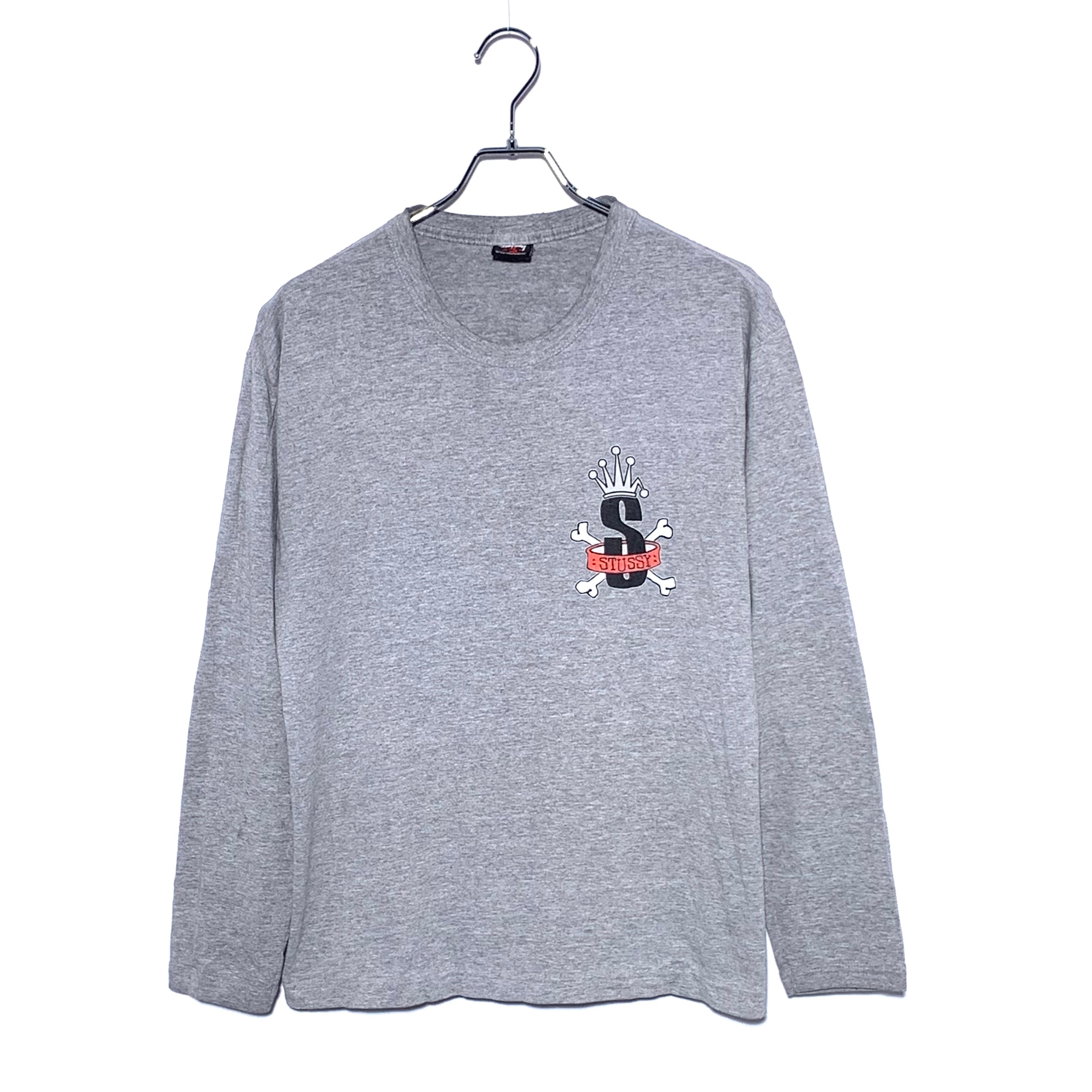 Stussy S Crown Logo Long Sleeve gray