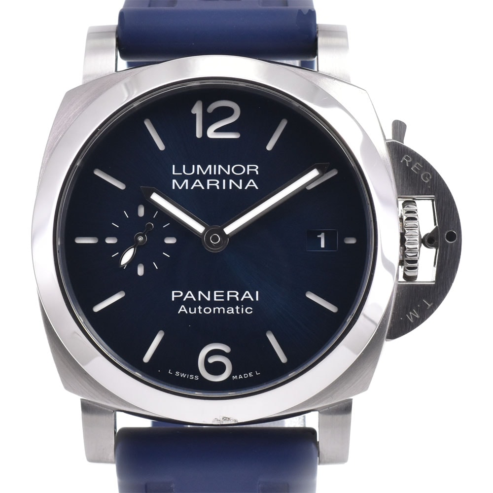 値下 パネライ PANERAI PAM01370 ルミノールマリーナ クアランタ 自動巻き メンズ 美品 箱・保証書付き B#147158