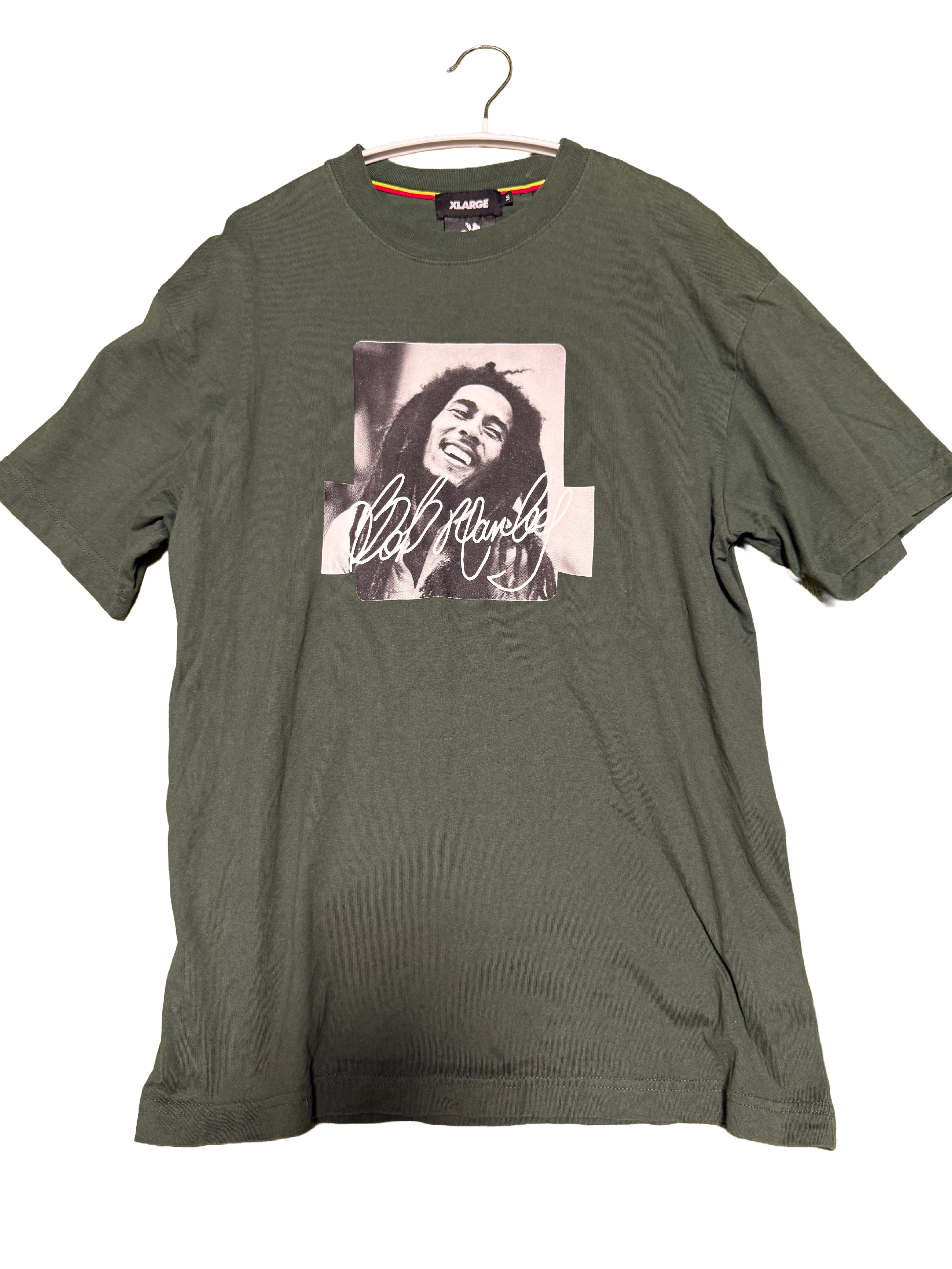 XLARGE x BOB MARLEY Box Logo S/S Tee "Green"