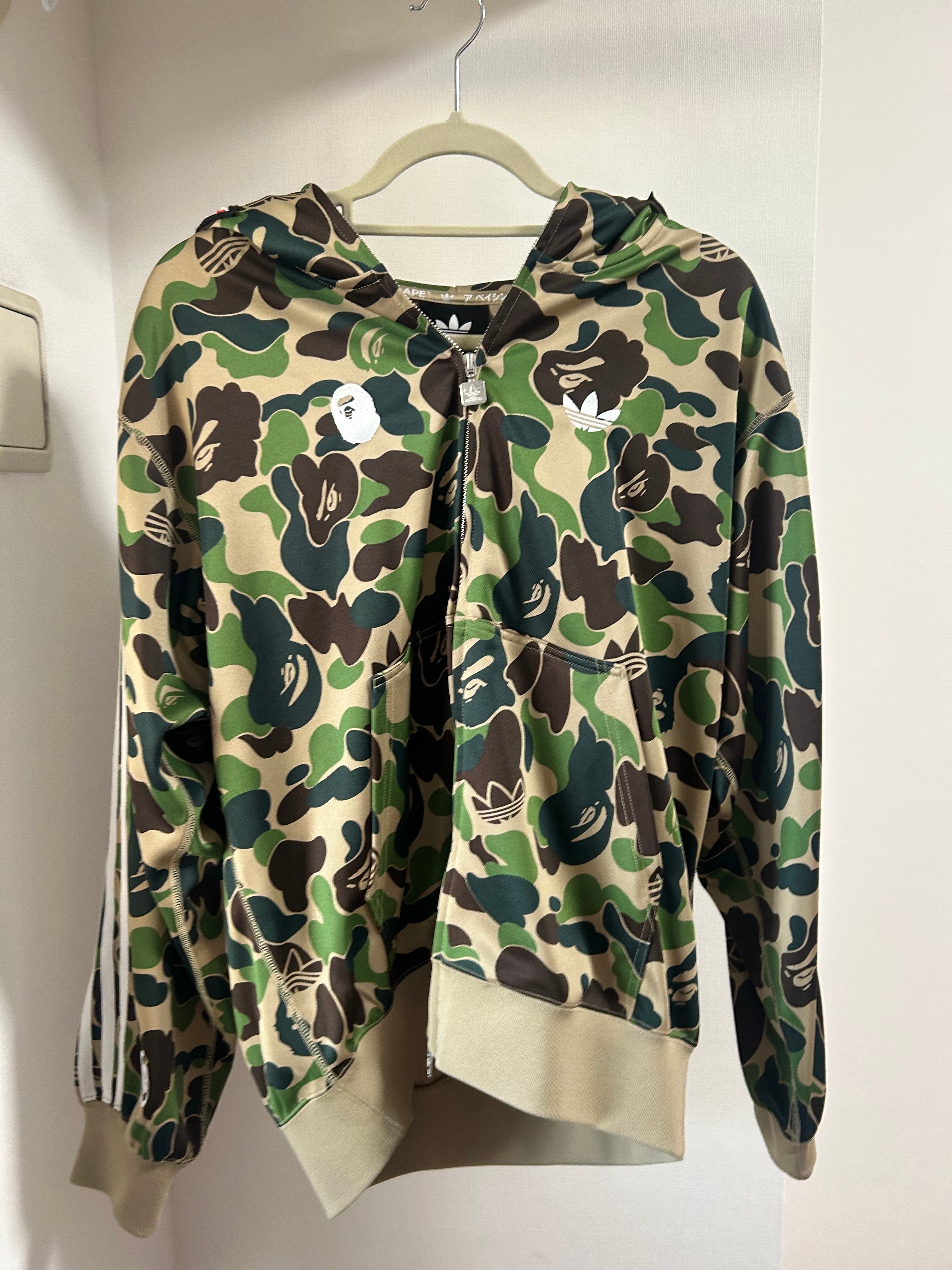 A BATHING APE x adidas Relaxed Fit Track Camo Shark Full Zip