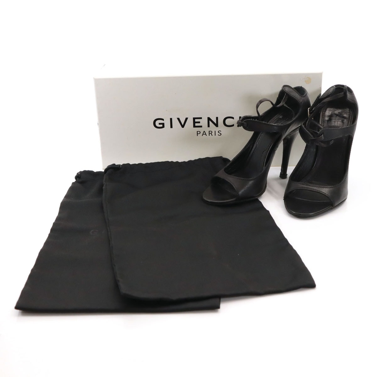 GIVENCHY ジバンシィ イタリア製 ヒール サンダル 36 ブラック 箱付き
