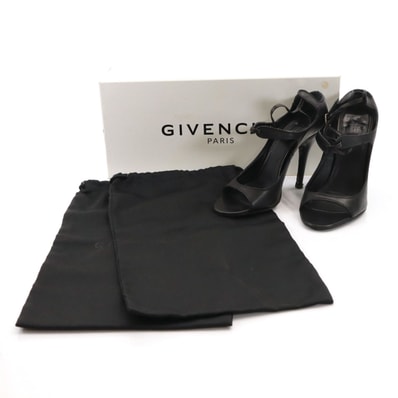 GIVENCHY ジバンシィ イタリア製 ヒール サンダル 36 ブラック 箱付き