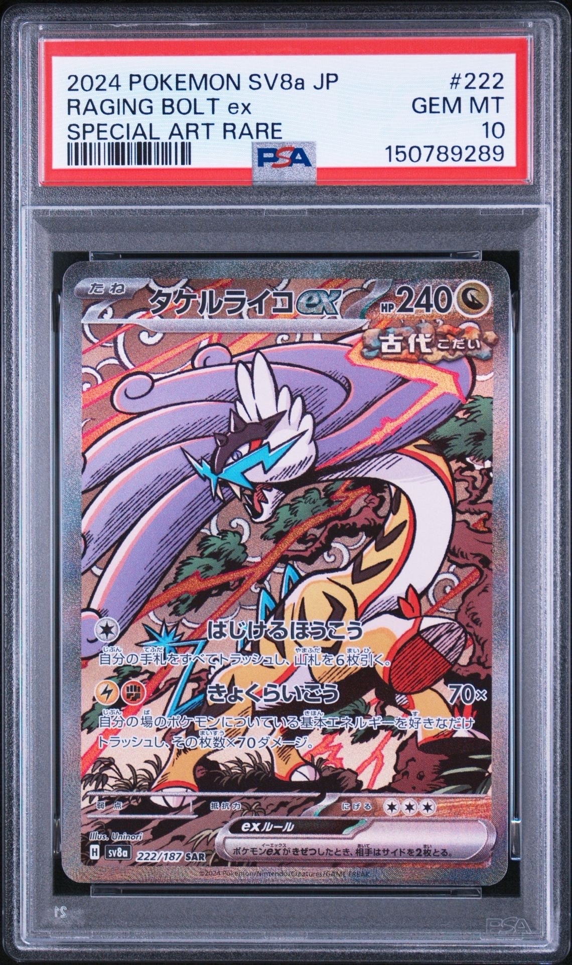 タケルライコex SAR [SV8a 222/187](ハイクラスパック「テラスタル