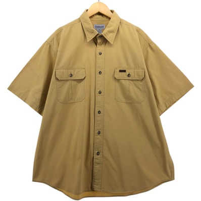 古着 カーハート Carhartt 半袖 ワークシャツ メンズXL相当/eaa567386