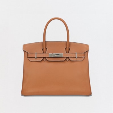 エルメス HERMES バーキン30 バーキン 30 バッグ トートバッグ ヴァッシュリエジェ ナチュラル Natural ブラウン Brown 茶 シルバー金具 ハンドバッグ