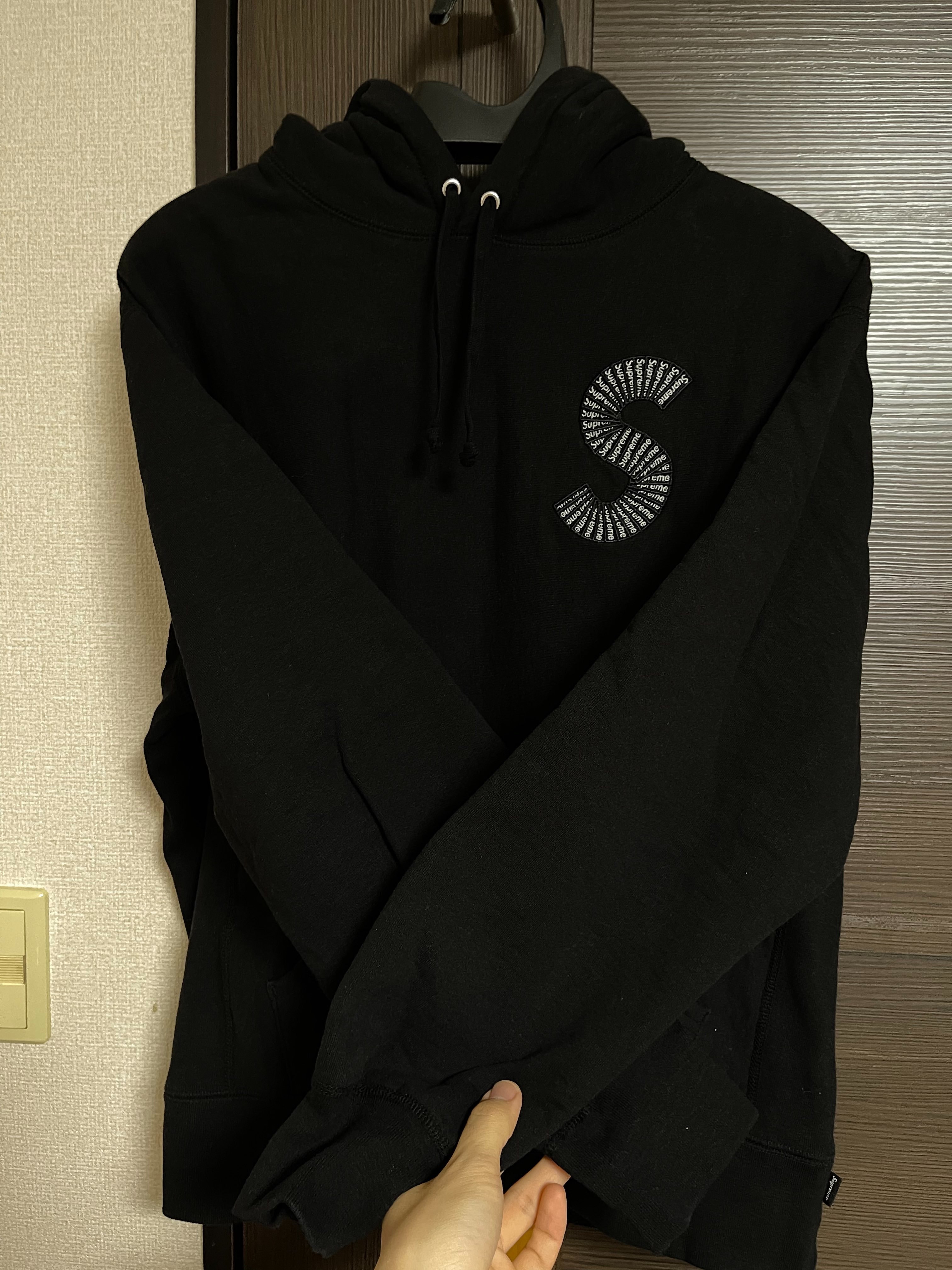 Supreme S Logo Hooded Sweatshirt "Black" (20FW)