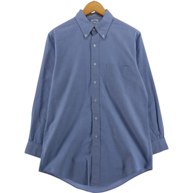 古着 ブルックスブラザーズ Brooks Brothers Est.1818 長袖 ボタンダウンシャツ USA製 メンズL相当/eaa514775