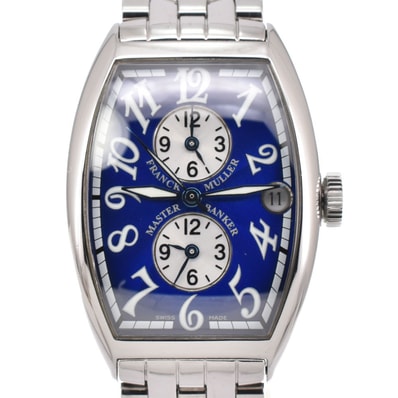 フランクミュラー FRANCK MULLER 5850MB マスターバンカー 3タイムゾーン デイト 自動巻き メンズ 良品 Q#146126
