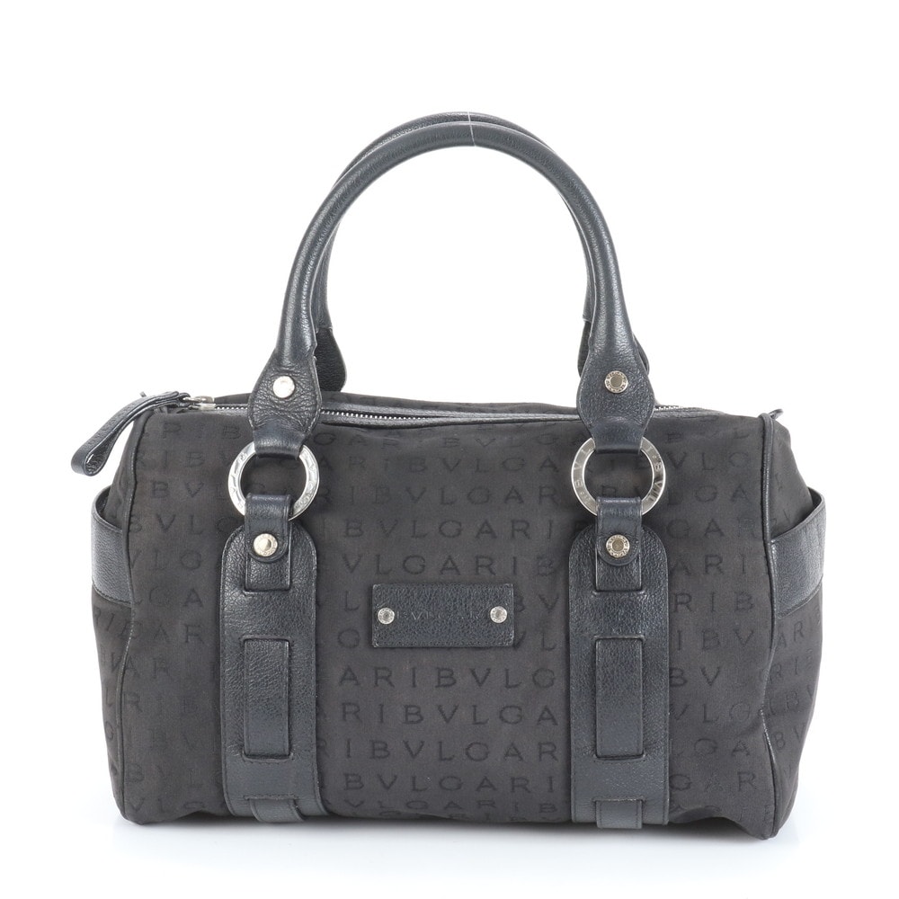 ■美品 ブルガリ ロゴマニアミニ ボストントート バッグ
