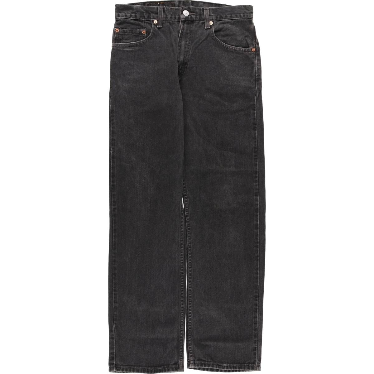 古着 00年代 リーバイス Levi's 505 REGULAR FIT STRAIGHT LEG ブラックデニム テーパードデニムパンツ メンズw30相当/eaa483150