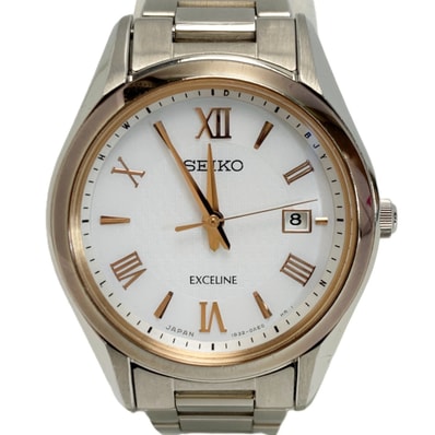 SEIKO セイコー EXCELINE エクセリーヌ 1B32-0AC0 腕時計 電波ソーラー レディース