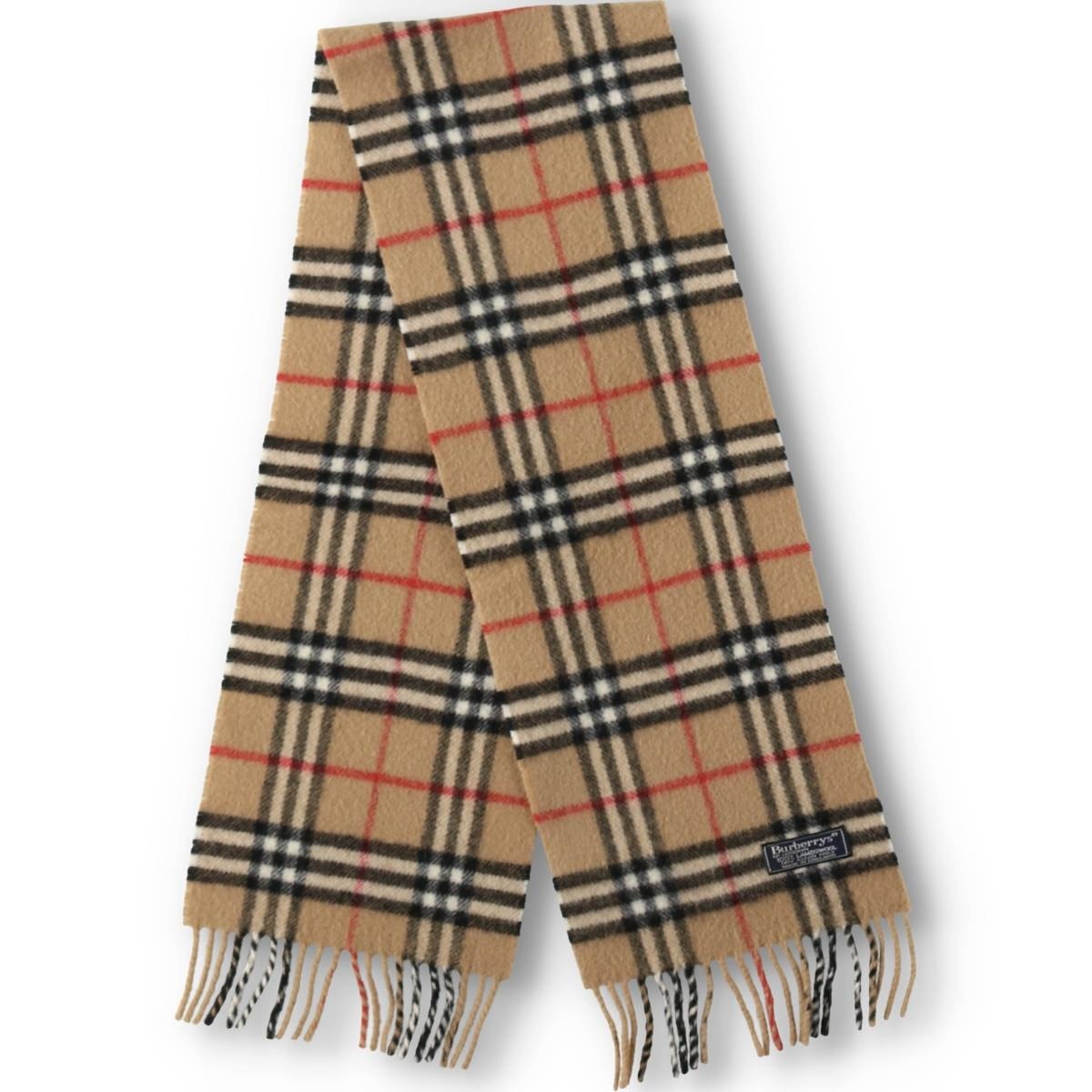 古着 バーバリー Burberry's LONDON チェック柄 ウールマフラー 英国製/yaa000669