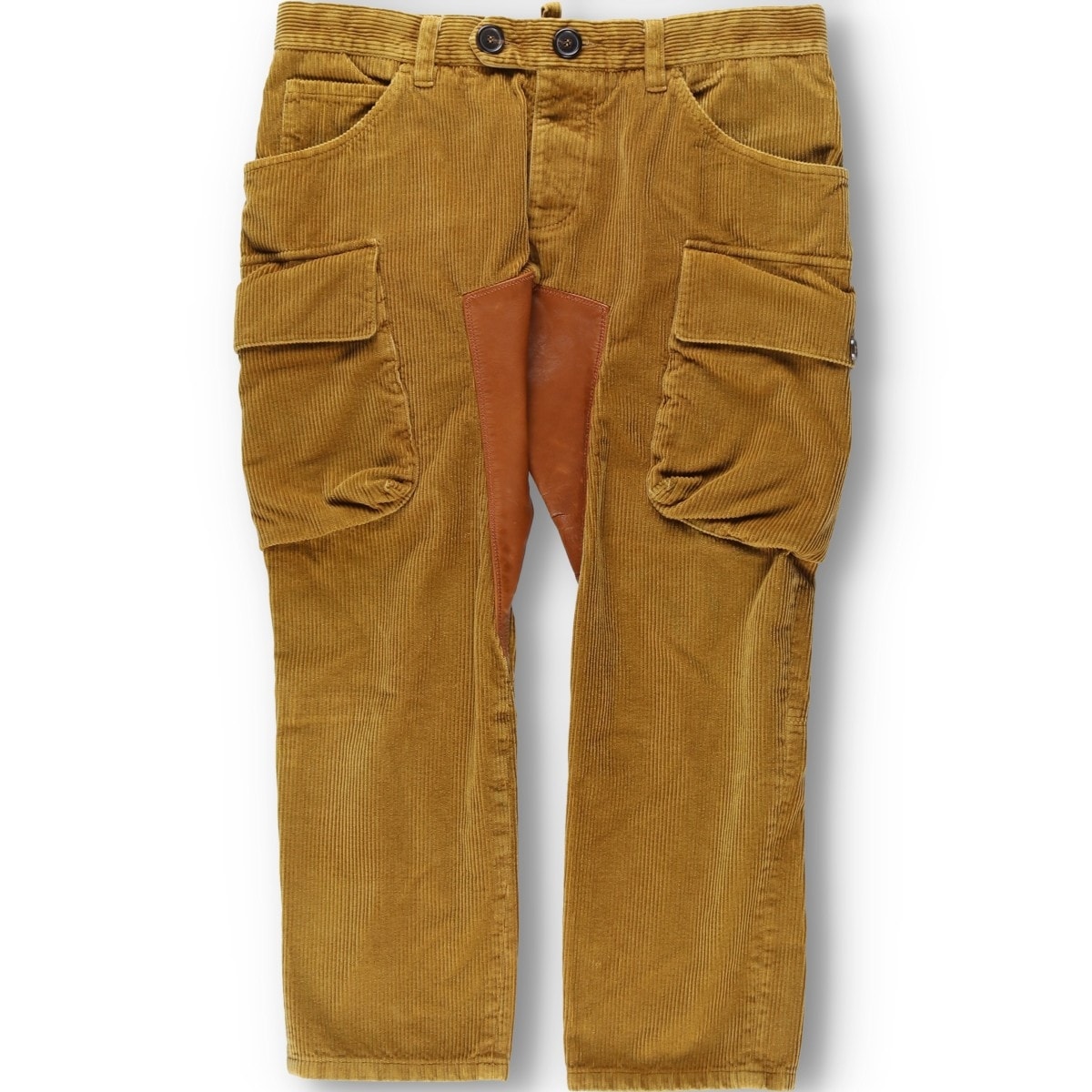 古着 ディースクエアード DSQUARED2 太畝 コーデュロイパンツ カーゴパンツ イタリア製 メンズw34相当/daa000348