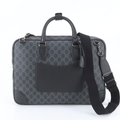 ■極美品 グッチ GGスプリーム 821149 ビジネス バッグ