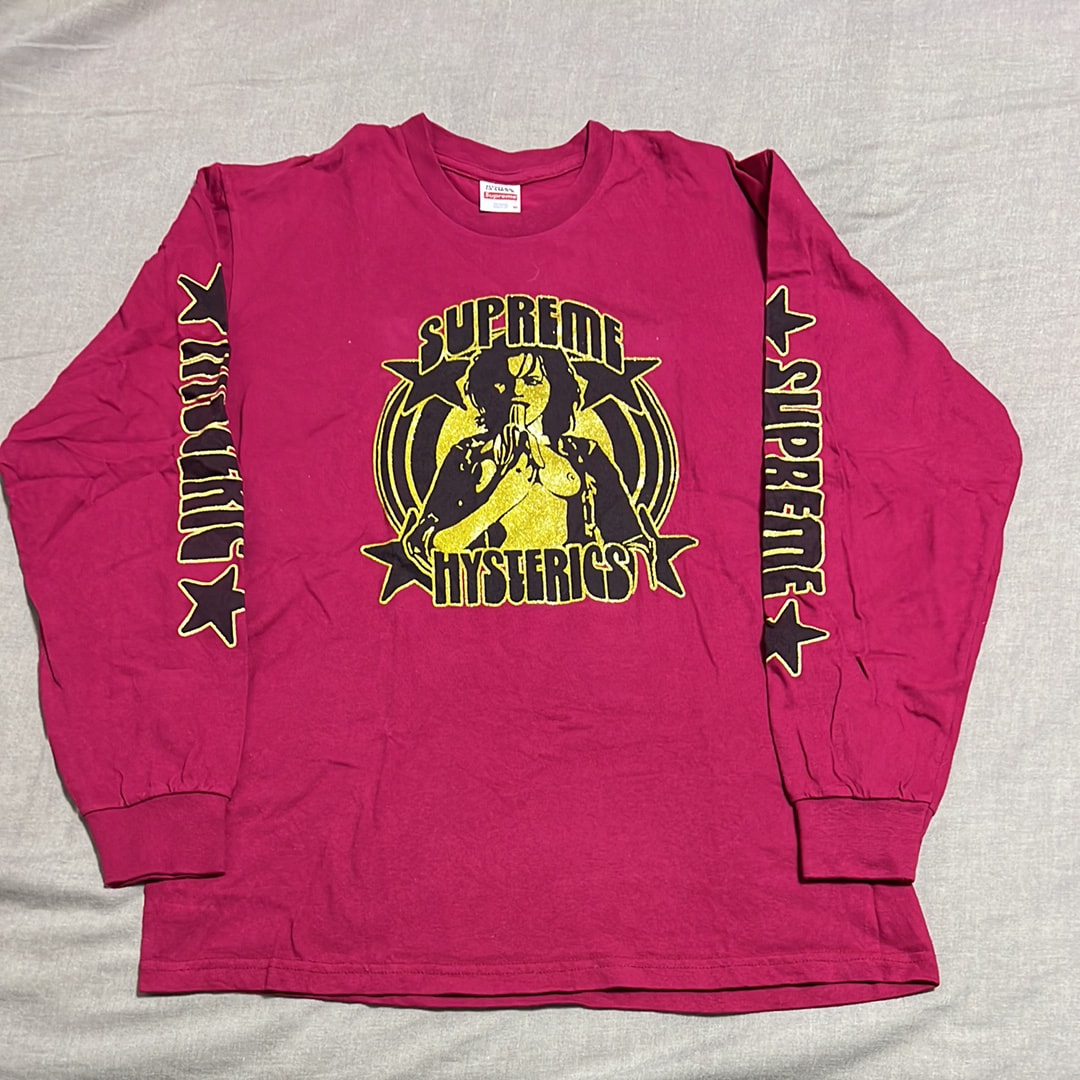 Supreme x HYSTERIC GLAMOUR L/S Tee "Burgundy"