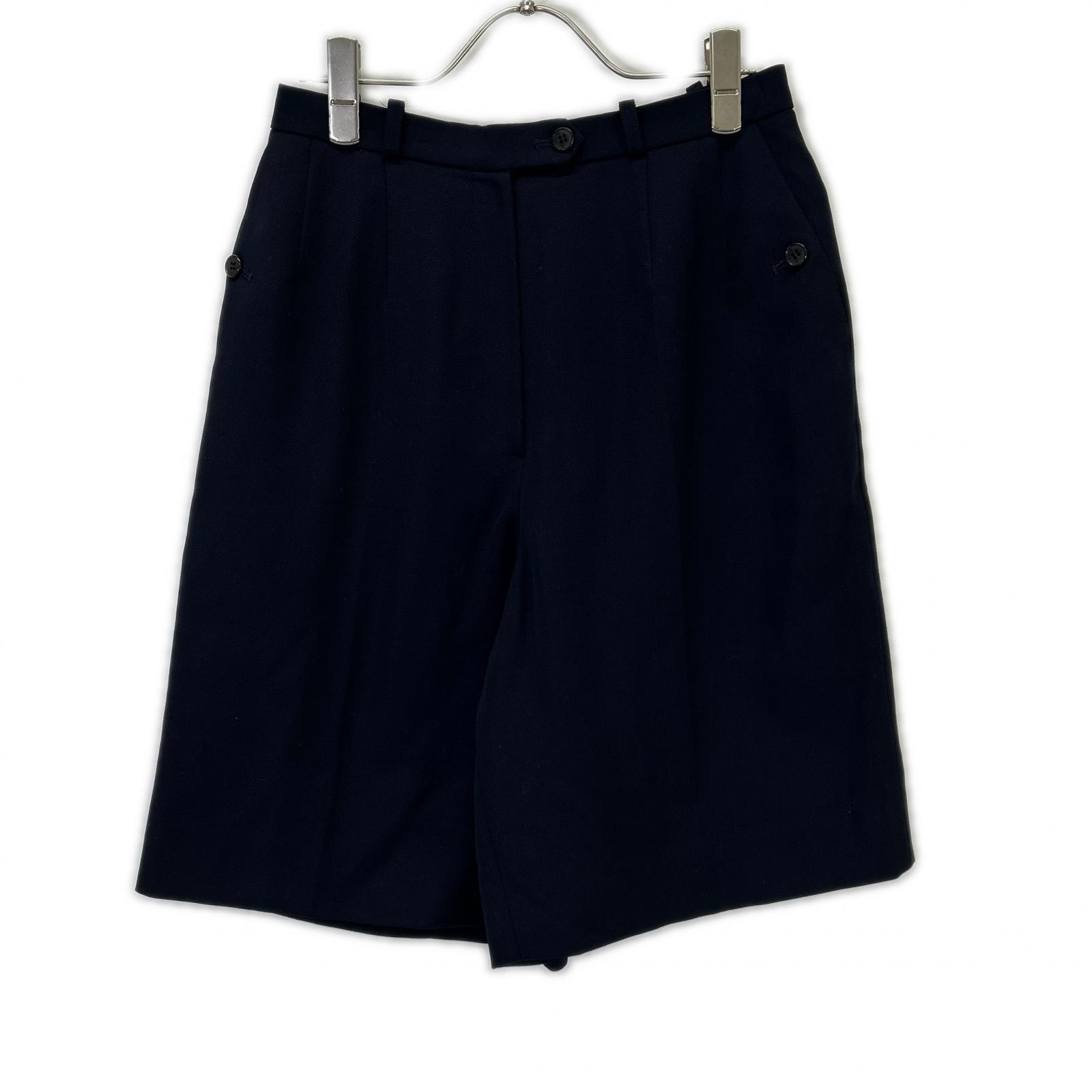 バーバリーズ 98年製 ネイビー ウール ワイドショーツ 40