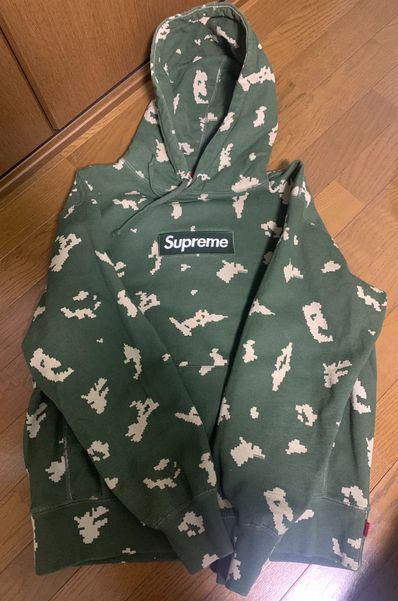 Supreme Box Logo Hooded Sweatshirt "Olive Russian Camo" (21FW)
