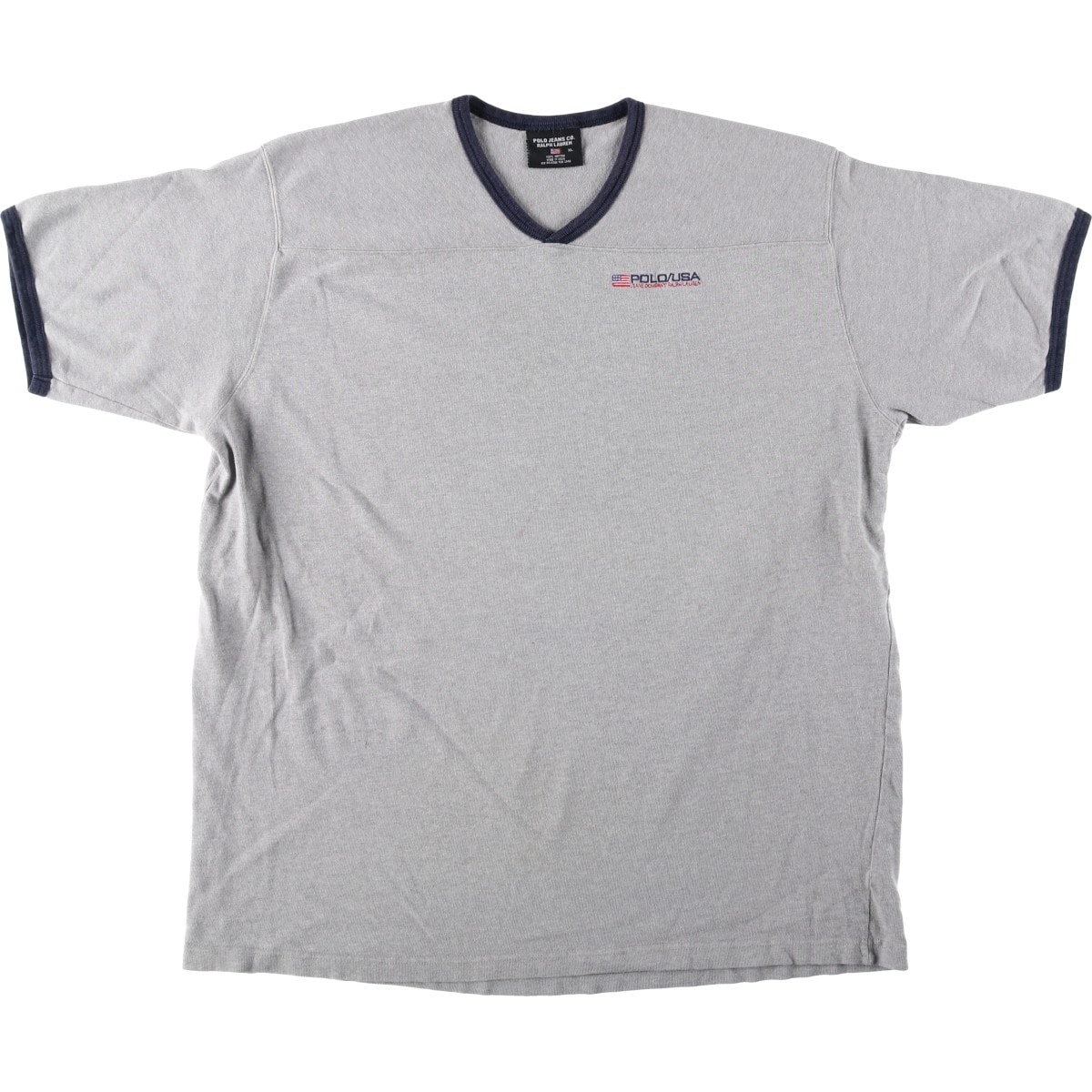 古着 ラルフローレン Ralph Lauren POLO JEANS COMPANY 半袖VネックTシャツ メンズXL相当/eaa622031