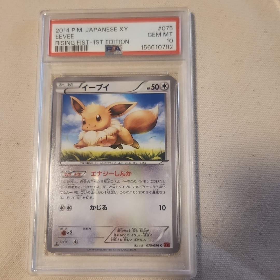 PSA10】イーブイ C :1ED [XY3 075/096](拡張パック「ライジング