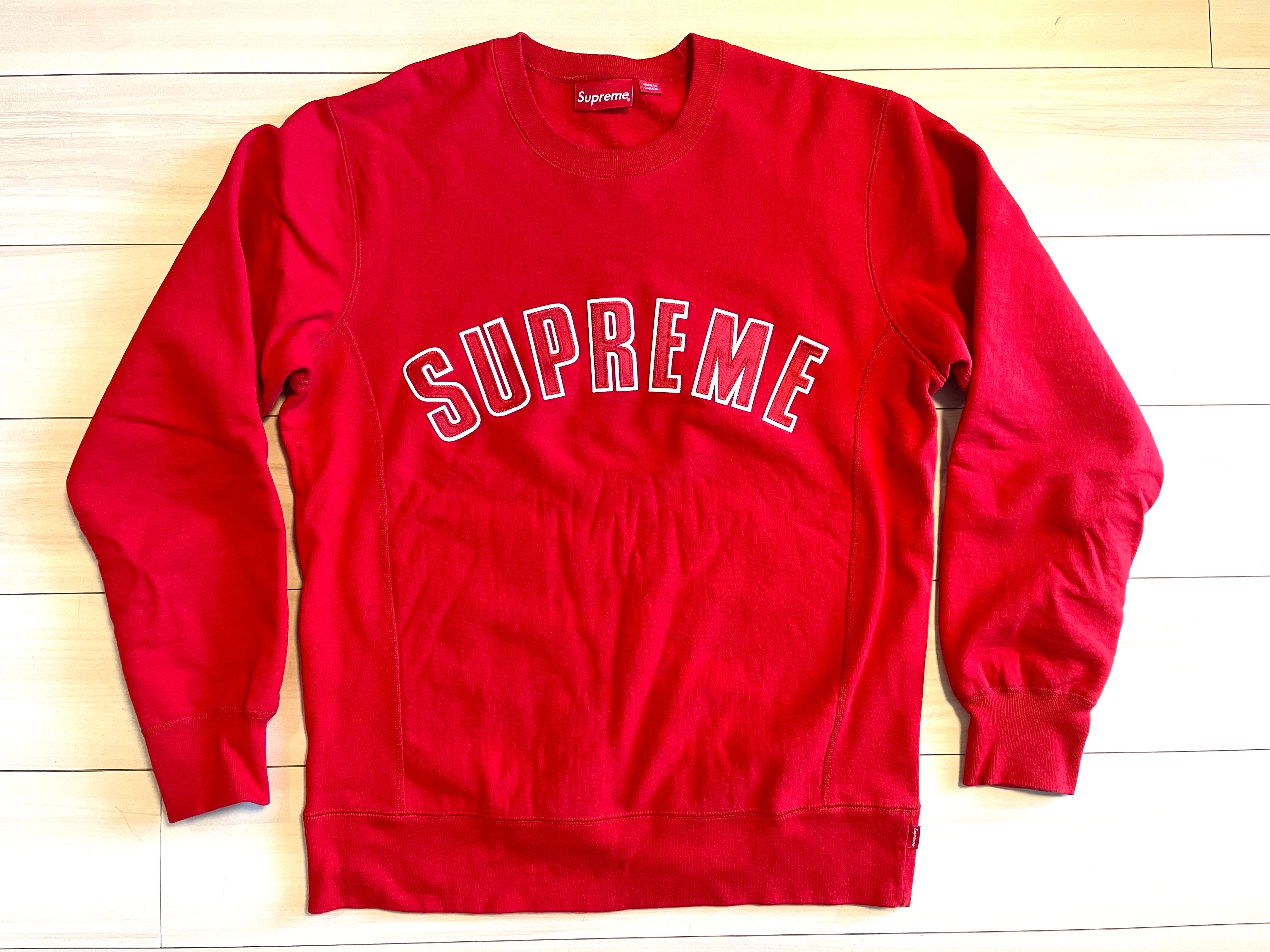 Supreme Arc Logo Crewneck Red Lサイズ