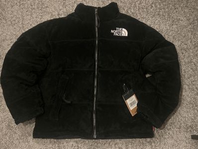 Supreme x The North Face Suede Nuptse Jacket "Black"