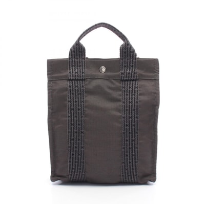 エルメス HERMES エールライン アドPM リュックサック バックパック バッグ ナイロンキャンバス レディース グレー系 【中古】