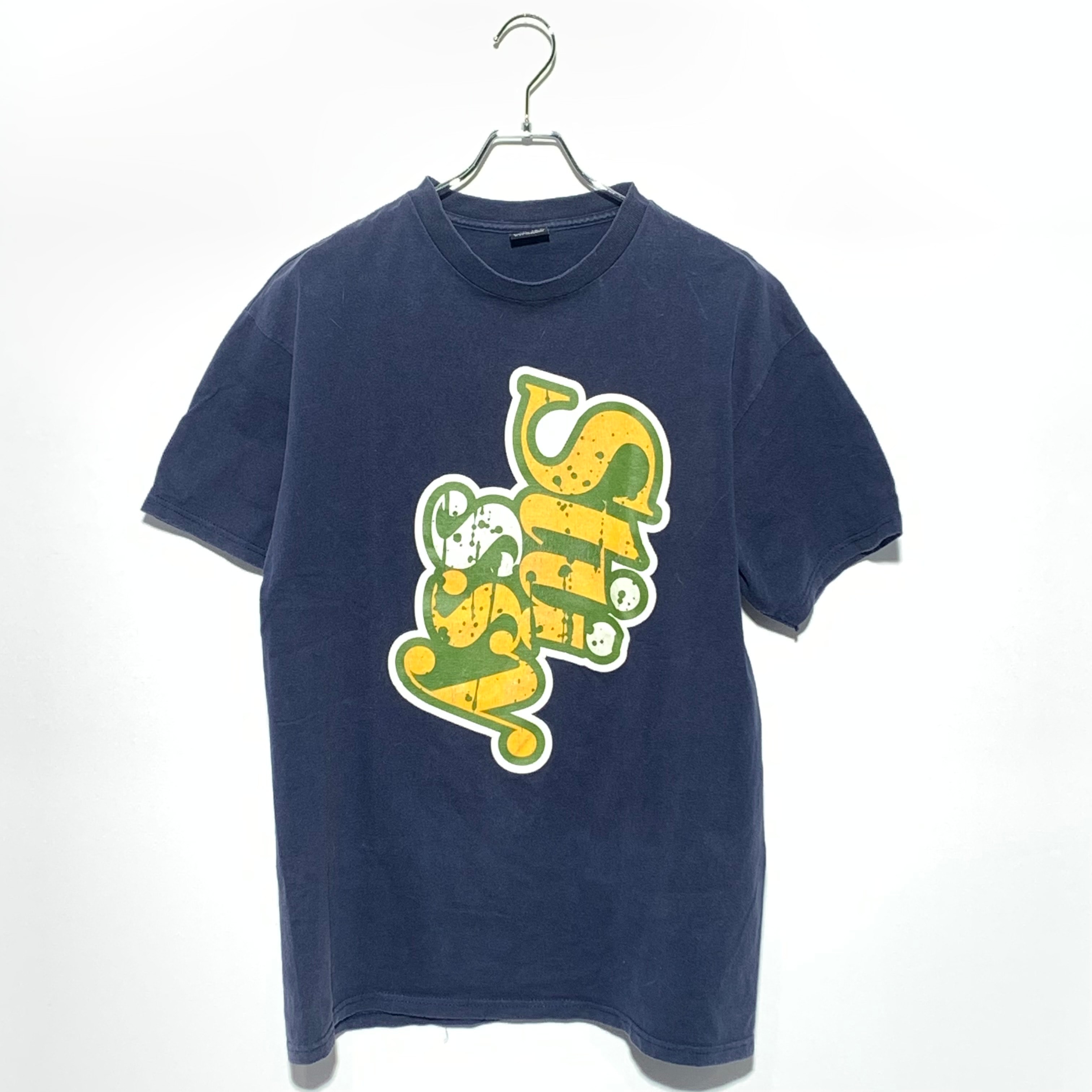 STUSSY graphic Tee Navy