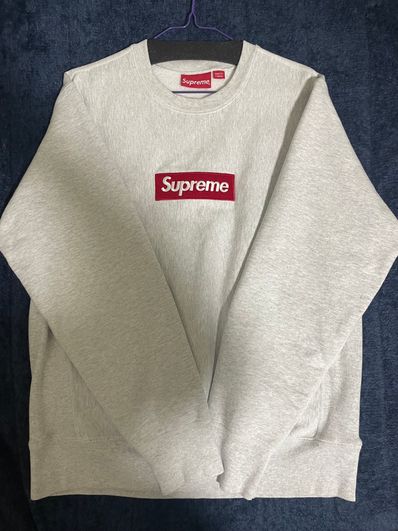 Supreme Box Logo Crewneck Sweatshirt "Ash Grey" (18FW)