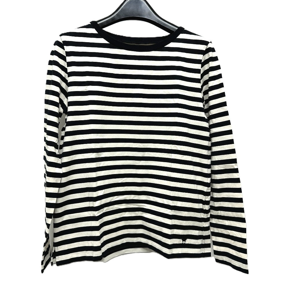 マックスマーラ MAX MARA ストライプ 2359460339 長袖 アパレル トップス ロングTシャツ コットン ブラック 新品同様