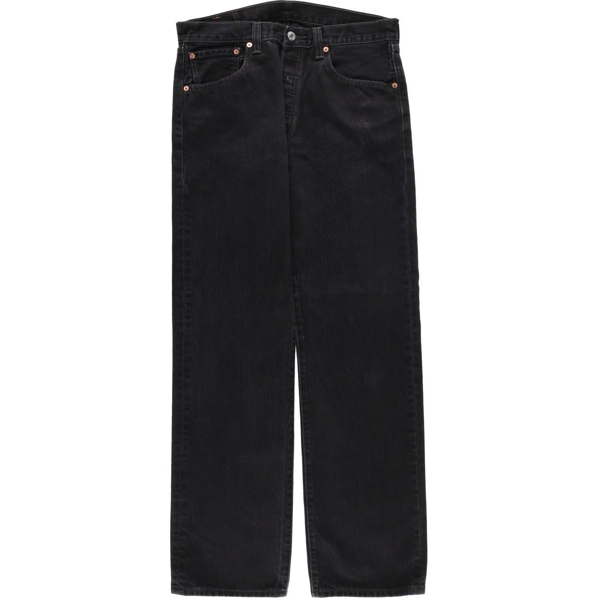 古着 リーバイス Levi's 501 ブラックデニム ストレートデニムパンツ メンズw33相当/eaa610809