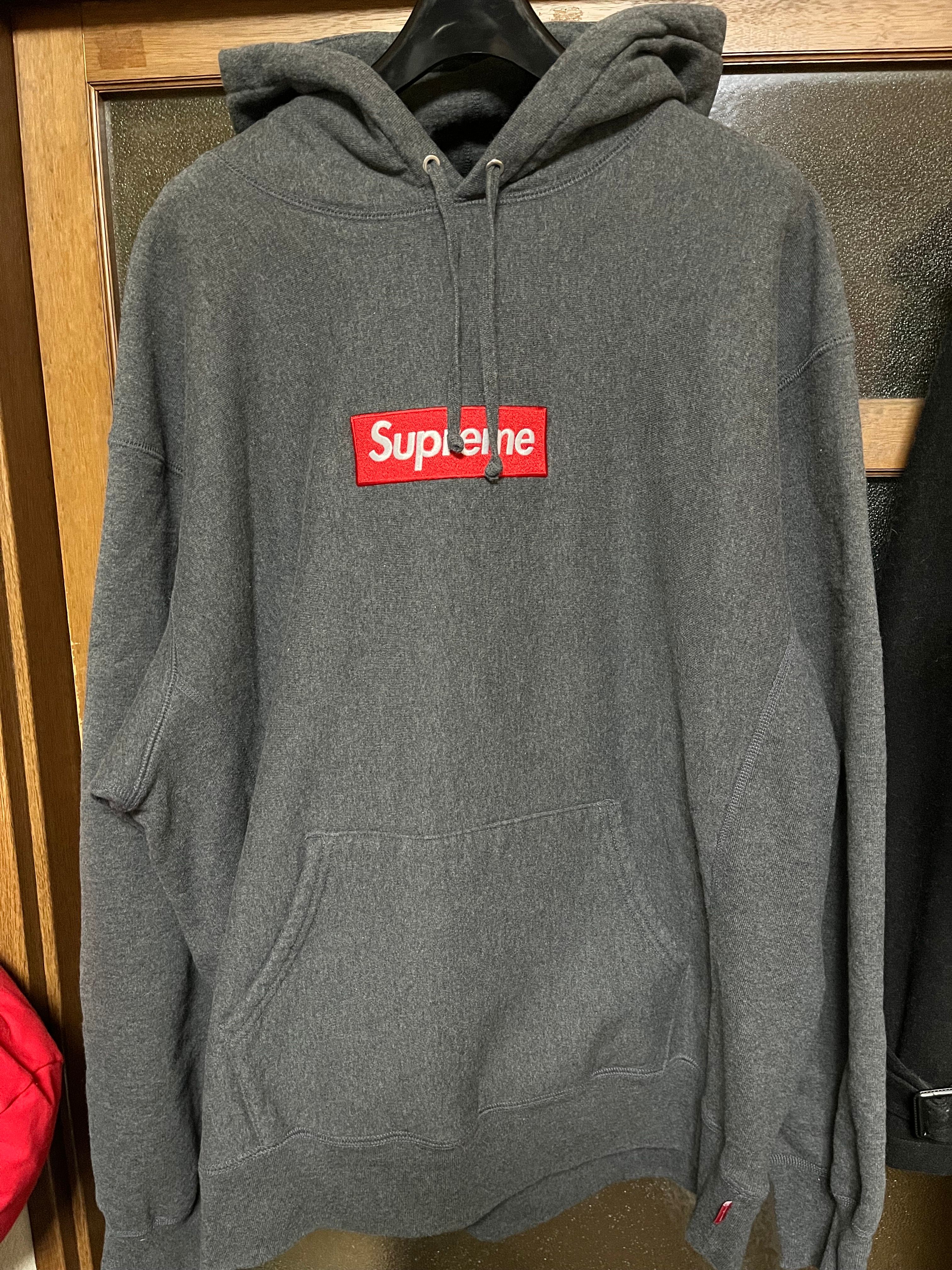 Supreme Box Logo Hooded Sweatshirt "Charcoal" (21FW)