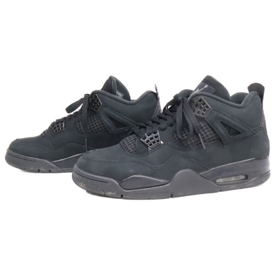 ナイキ 【美品】FV5029-010 AIR JORDAN 4 RETRO エアジョーダン 4 レトロ ブラックキャット スニーカー US10
