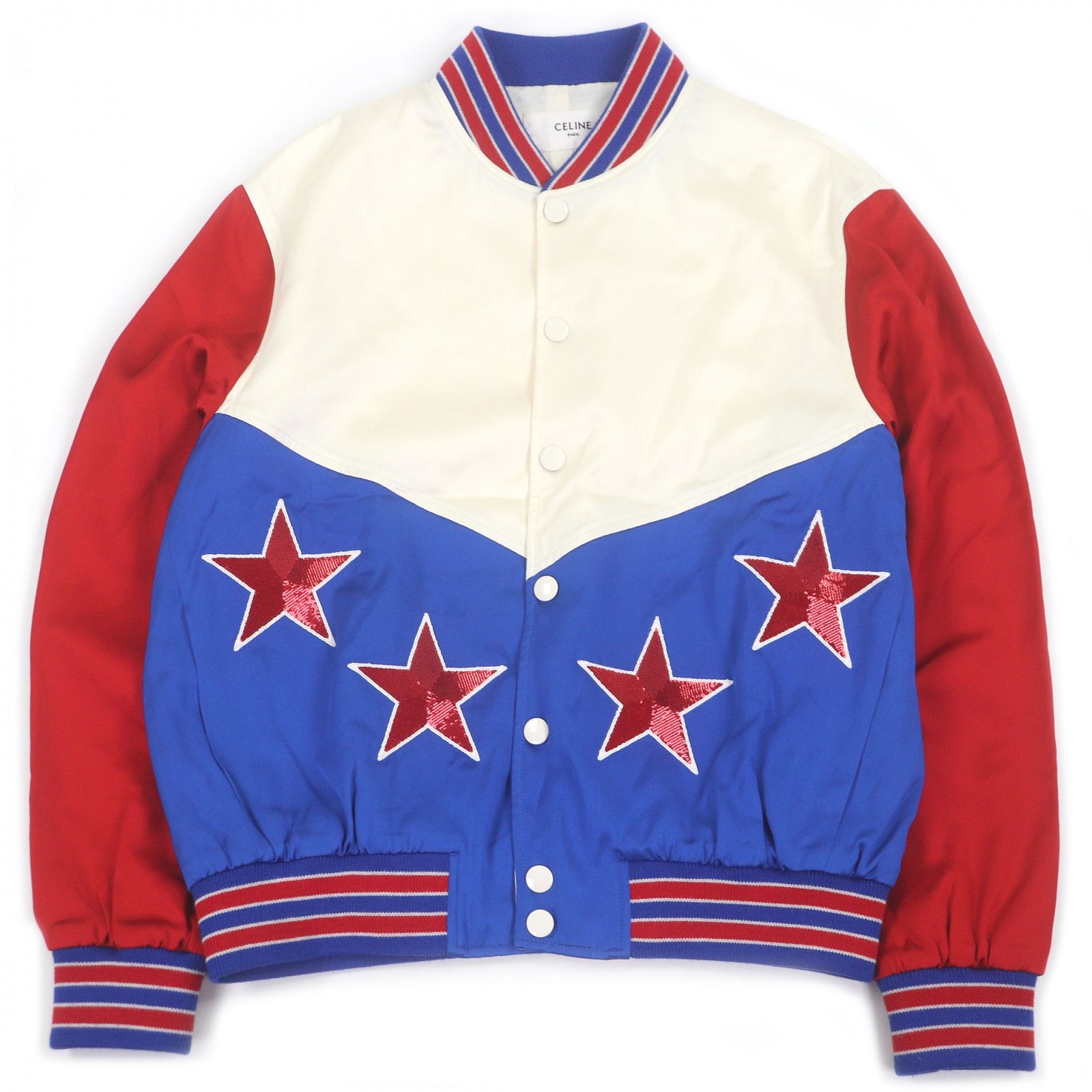 未使用品 セリーヌ ブルゾン ブルー メンズ 48 2V35N851C