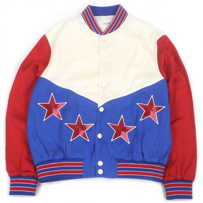 未使用品 セリーヌ ブルゾン ブルー メンズ 48 2V35N851C