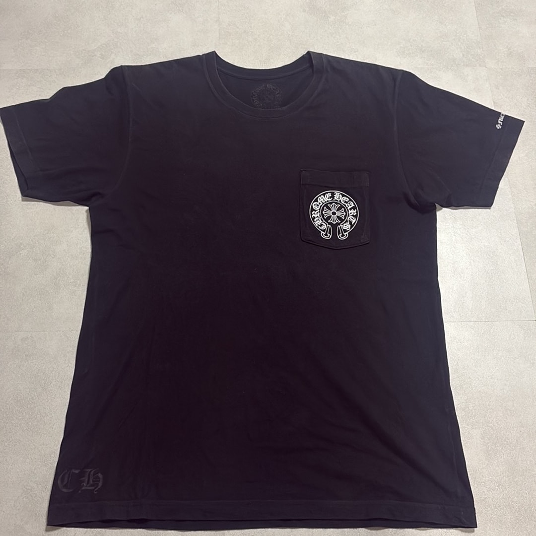 Chrome Hearts Horse Shoe Logo Pocket T-Shirt "Black"