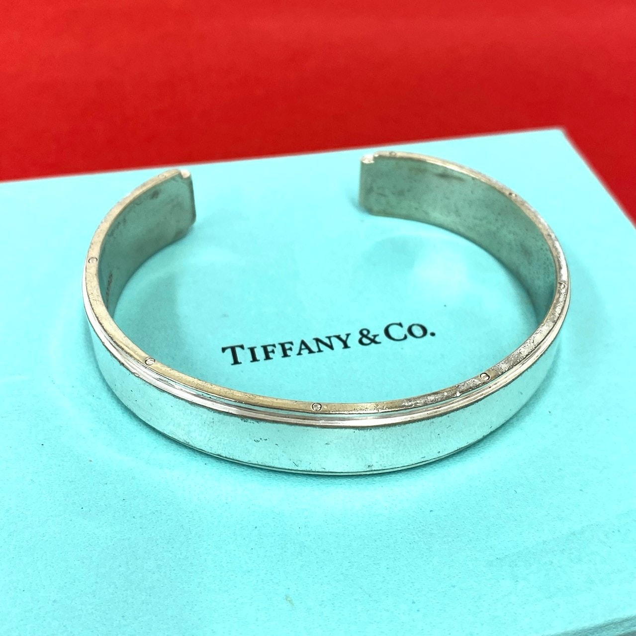 TIFFANY&Co. ティファニー ヘヴィ プレーン バングル シルバー925 バングル シルバー
 29684