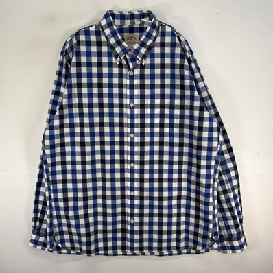 古着 ブルックスブラザーズ Brooks Brothers 長袖シャツ チェック 胸ポケ RED FLEECE XL ブルー系 マルチカラー メンズ