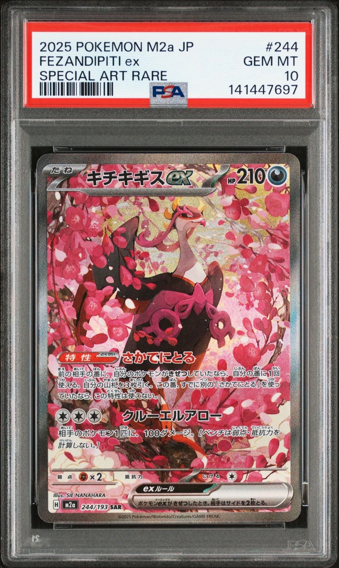 PSA10】キチキギスex SAR [M2a 244/193](ハイクラスパック「MEGA
