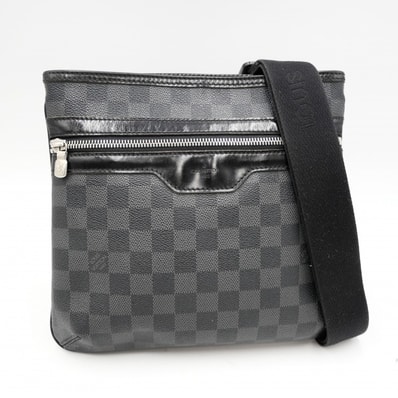 LOUIS VUITTON(ルイ・ヴィトン)トマス ヴィンテージ ショルダーバッグ ダミエ・グラフィット ブラック メンズ N58028【中古】