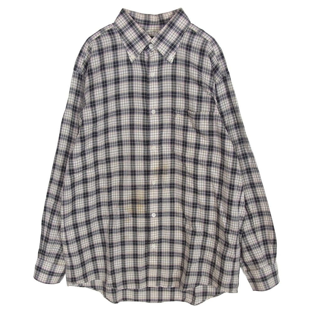 BURBERRY バーバリー 長袖シャツ ボタンダウン 長袖 チェック シャツ マルチカラー系 LL【中古】