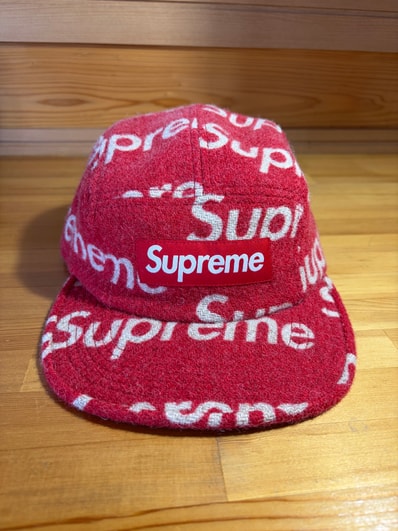 Supreme / Harris Tweed® Camp Cap "Red"