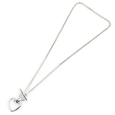 美品 エルメス ネックレス クルードフォルジュ シルバー レディース