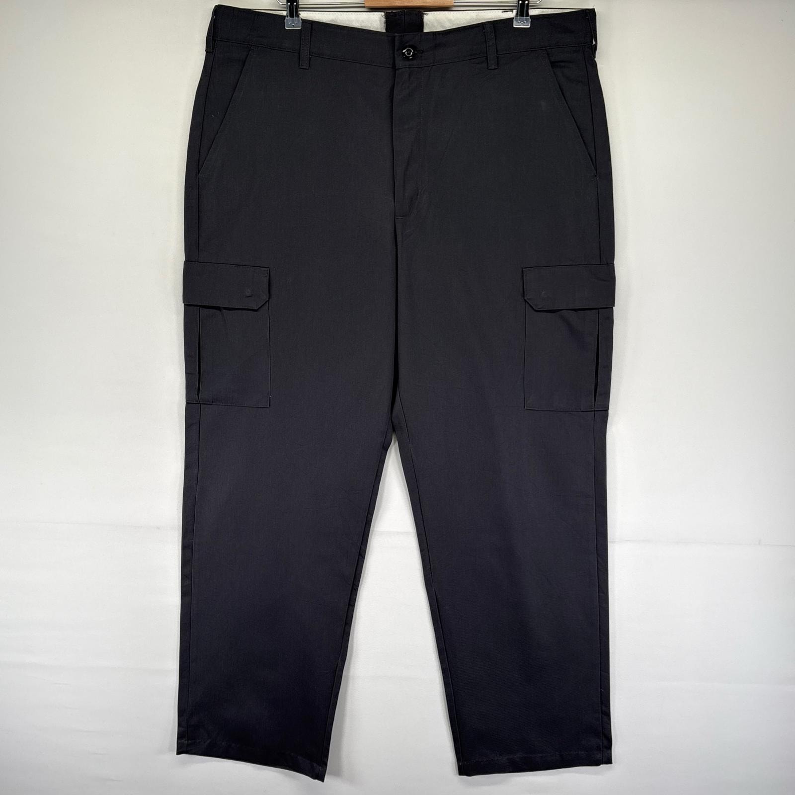 古着 レッドキャップ RED KAP パンツ カーゴパンツ ジッパーフライ ワンポイントロゴ 大きいサイズ W40 L32  グレー系 メンズ
