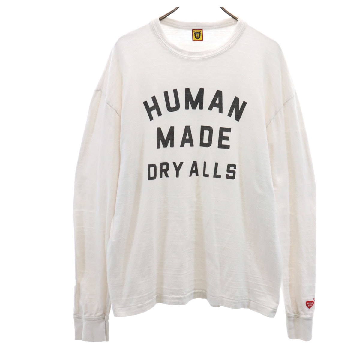 HUMAN MADE ヒューマンメイド 日本製 長袖 Tシャツ 2XL アイボリー ロンT