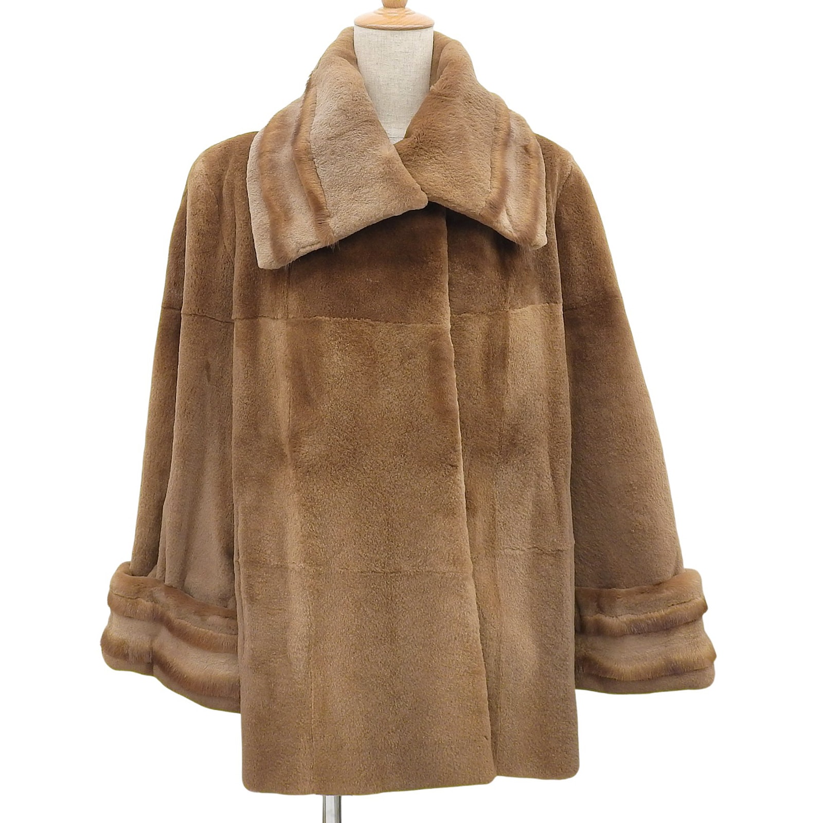 極美品 ロエベ コート ブラウン レディース 38