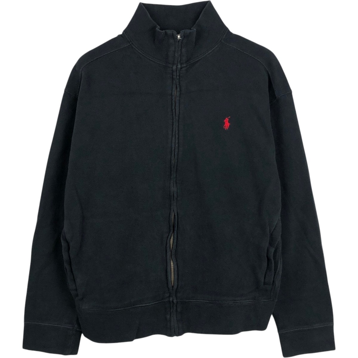 古着 ラルフローレン Ralph Lauren POLO by Ralph Lauren フルジップスウェットシャツ トレーナー メンズL相当 短丈 ショート丈/eaa679717